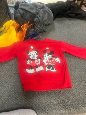Disney Red Mickey & Minnie Holiday Sweatshirt